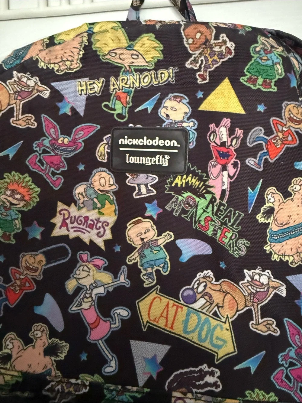Nickelodeon x Loungefly Black Retro Cartoons Backpack